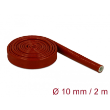 DELOCK Tűzvédelmi szilikon borítású takarás 2 m x 10 mm piros egyéb hálózati eszköz