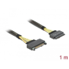 DELOCK U.2 SFF-8639-s bővítőkábel csatlakozódugóval > U.2 SFF-8639-s, csatlakozóhüvellyel, 1 m