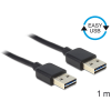 DELOCK USB2.0-A apa > apa 1m kábel Black