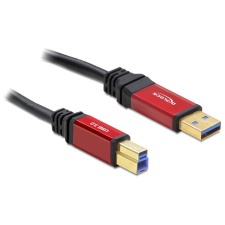 DELOCK USB3.0 A típusú dugó &gt; USB3.0 B típusú dugó 1m Premium kábel kábel és adapter