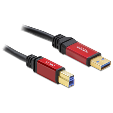 DELOCK - USB3.0 A > USB3.0 B 1m Premium kábel - 82756 kábel és adapter