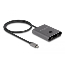 DELOCK USB 10 Gbps USB Type-C  kapcsoló 2 az 1-ben Kétirányú 8K (11500) (11500) mobiltelefon kellék