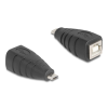 DELOCK USB 2.0 adapter Micro-B-típusú USB apa - USB B-típusú anya