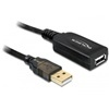 DELOCK USB 2.0 aktív hosszabbító kábel A-A 15 m
