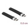 DELOCK USB 2.0 FPC lapos csík kábel USB Type-C - USB Micro-B-típusú 13,5 cm PD 3 A