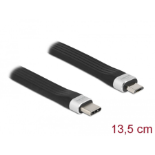 DELOCK USB 2.0 FPC lapos csík kábel USB Type-C - USB Micro-B-típusú 13,5 cm PD 3 A kábel és adapter