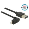 DELOCK USB 2.0 kábel A - Micro-B 90° 0,5 m