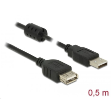 DELOCK USB 2.0-s bővítőkábel A-típusú csatlakozó &gt; USB 2.0-s, A-típusú csatlakozó 0.5m (84882) kábel és adapter