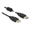 DELOCK USB 2.0-s kábel A-típusú csatlakozódugóval > USB 2.0-s, A-típusú csatlakozódugóval, 3,0 m, fe