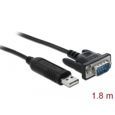 DELOCK USB 2.0 soros RS-485 adapterhez 15 kV ESD védelemmel és egy kompakt soros konnektor házzal kábel és adapter