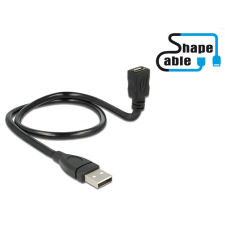 DELOCK USB 2.0 Type-A apa &gt; USB 2.0 Micro-B anya kábel 50cm (83922) kábel és adapter