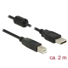  DeLock USB 2.0 Type-A male &gt; USB 2.0 Type-B male cable 2m Black kábel és adapter