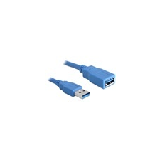 DELOCK USB 3.0 hosszabbító kábel A-A 3 m kábel és adapter
