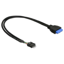DELOCK USB 3.0 pin header 19 tűs anya > USB 2.0 pin header 8 tűs male (83095) (83095) kábel és adapter