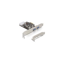 DELOCK USB 3.0 vezérlo (PCI-E, 2xUSB 3.0, LP) kábel és adapter