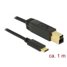 DELOCK USB 3.1 Gen 2 (10 Gbps) cable Type-C to Type-B 1m kábel és adapter