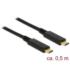  DeLock USB 3.1 Gen 2 (10 Gbps) cable Type-C to Type-C 0.5 m3 A E-Marker kábel és adapter