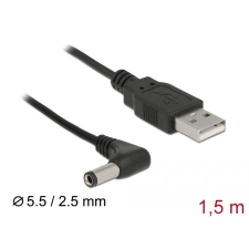 DELOCK USB-A - DC 5.5 x 2.5mm tápkábel 1,5m (85588) (delock85588) mobiltelefon kellék