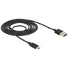 DELOCK USB-A (M) - USB Micro-B (M) kábel 2 m