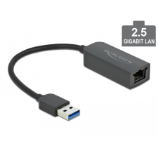 DELOCK USB A-típusú adapter apa 2,5 Gigabit LAN kompakt kábel és adapter