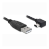 DELOCK - USB A USB mini B 5pin M/M adatkábel 2m 90° - 82682