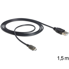 DELOCK USB apa - micro USB-B apa adat- és tápkábel, LED jelzőfénnyel kábel és adapter