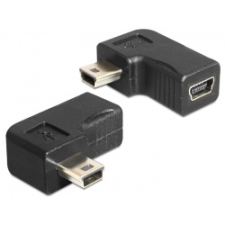 DELOCK - USB-B mini 5 pin M/F adapter 90° forgatható - 65448 kábel és adapter