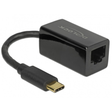 DELOCK USB-C - Gigabit Ethernet adapter - fekete (65904) kábel és adapter