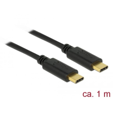 DELOCK USB-C > USB-C 2.0 kábel 1m fekete (83323) (D83323) kábel és adapter