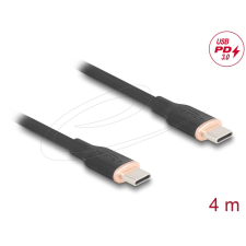 DELOCK USB cable USB-C to USB-C 4m Black kábel és adapter