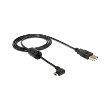 DELOCK USB Kabel A -> Micro-B 90° St/St 1.00m sw (83250) kábel és adapter