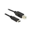 DELOCK USB Kabel Delock C -> B St/St 0.50m schwarz (83328)