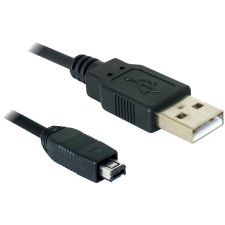 DELOCK USB Mini USB Átalakító Fekete 1.5m 82208 kábel és adapter