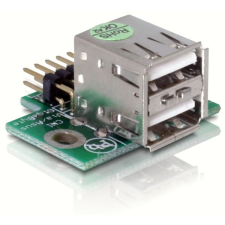 DELOCK USB Pinheader apa &gt; 2x USB2.0 anya fel kábel és adapter