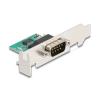 DELOCK USB-RS-232 átalakító FTDI FT231XS USB 2.0 tűs fejléc dugasz D-Sub 9 dugó alacsony profilú konzollal és 30 cm-es kábellel