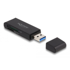 DELOCK USB SD/MicroSD kártyaolvasó fekete (91002) (delock91002) kártyaolvasó