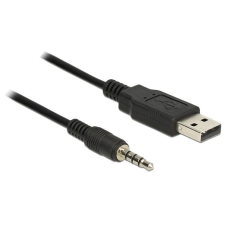 DELOCK USB TTL apa -> 3,5mm 4tűs sztereó jack apa kábel 1,8m (83779) (d83779) - Adatkábel kábel és adapter