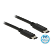 DELOCK USB Type-C 2.0 - USB Type-C 2.0 Black 1m