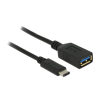 DELOCK USB (USB 3.1, Gen 1) USB Type-C male > USB Type A female 15cm Black