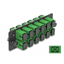 DELOCK Üvegszálas Adapter Panel SC Simplex APC 12 Port zöld egyéb hálózati eszköz