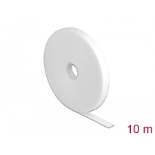 DELOCK Velcro fehér ragasztó szalag guriga Hx 10 m x Sz 13 mm villanyszerelés