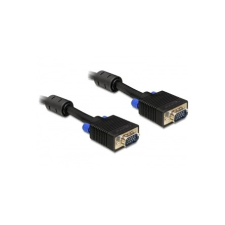 DELOCK VGA M/M video jelkábel 2m fekete kábel és adapter