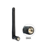 DELOCK WLAN 802.11 ac/a/h/b/g/n antenna SMA 2 dBi 2 dBi minden irányú csatlakozóval
