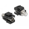 DELOCK Záró modul IEC kimeneti > F kimeneti fekete