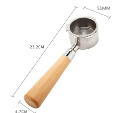  Delonghi Dedica 4011ZB 51mm-es Nyitott szűrőtartó kar Beach wood nyéllel kisháztartási gépek kiegészítői