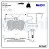 DELPHI fékbetétkészlet, tárcsafék LP1626