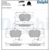 DELPHI fékbetétkészlet, tárcsafék LP1672