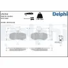 DELPHI fékbetétkészlet, tárcsafék LP1716