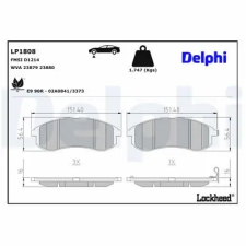 DELPHI fékbetétkészlet, tárcsafék LP1808 fékbetét