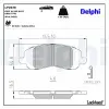 DELPHI fékbetétkészlet, tárcsafék LP2038